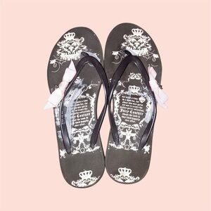 Juicy Couture Wedge Flip Flops